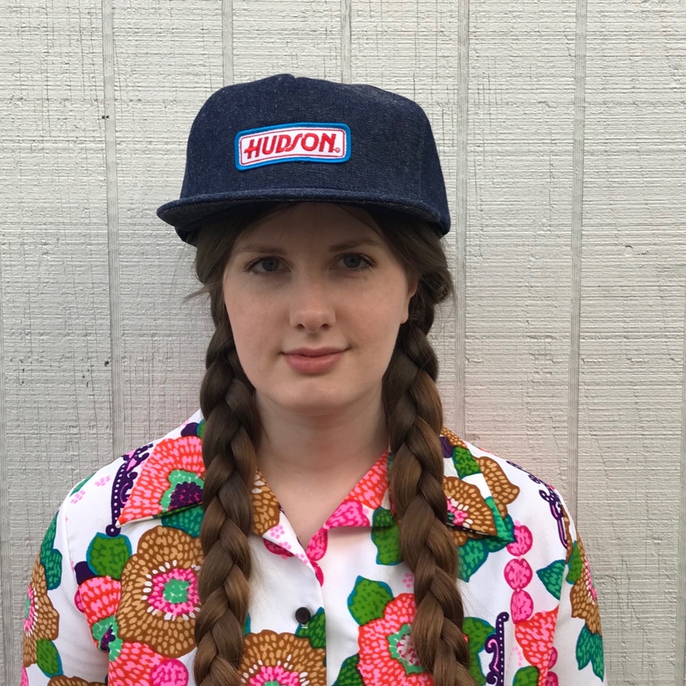 Vintage denim style cap